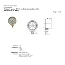 HIDRAVLIČNI MANOMETER 0-4 BAR SPODNJI PRIKLJUČEK